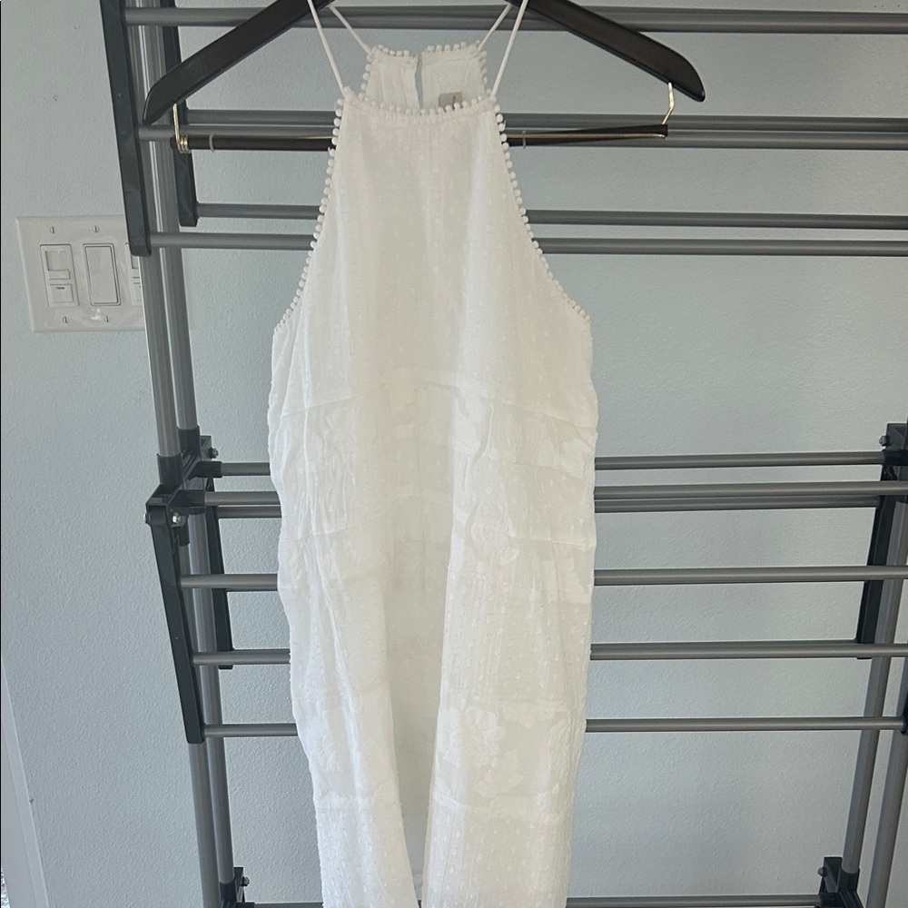 LOFT Ivory Halter Dress